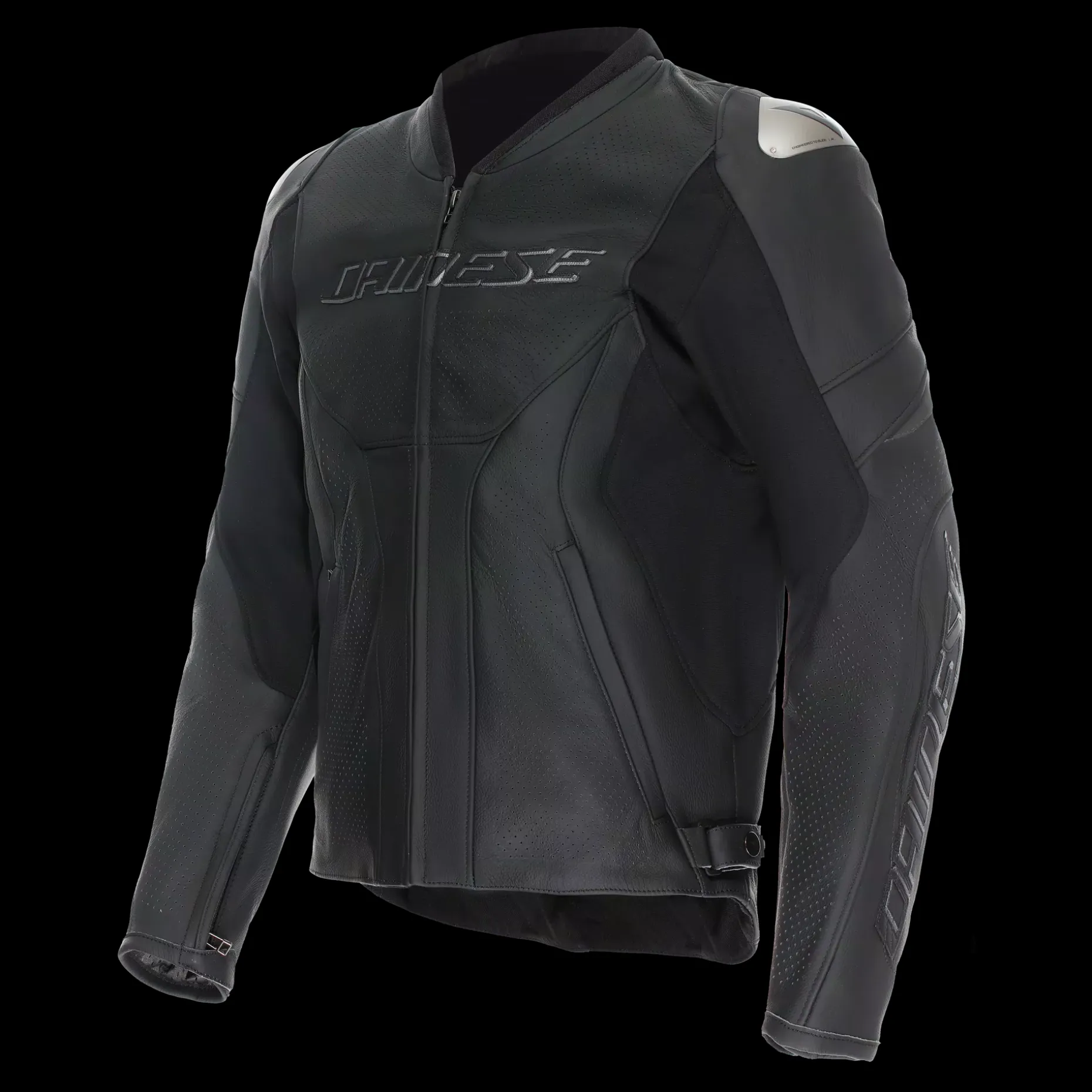 RACING 5 - GIACCA MOTO IN PELLE PERFORATA UOMO - TAGLIA SHORT/TALL (S/T)