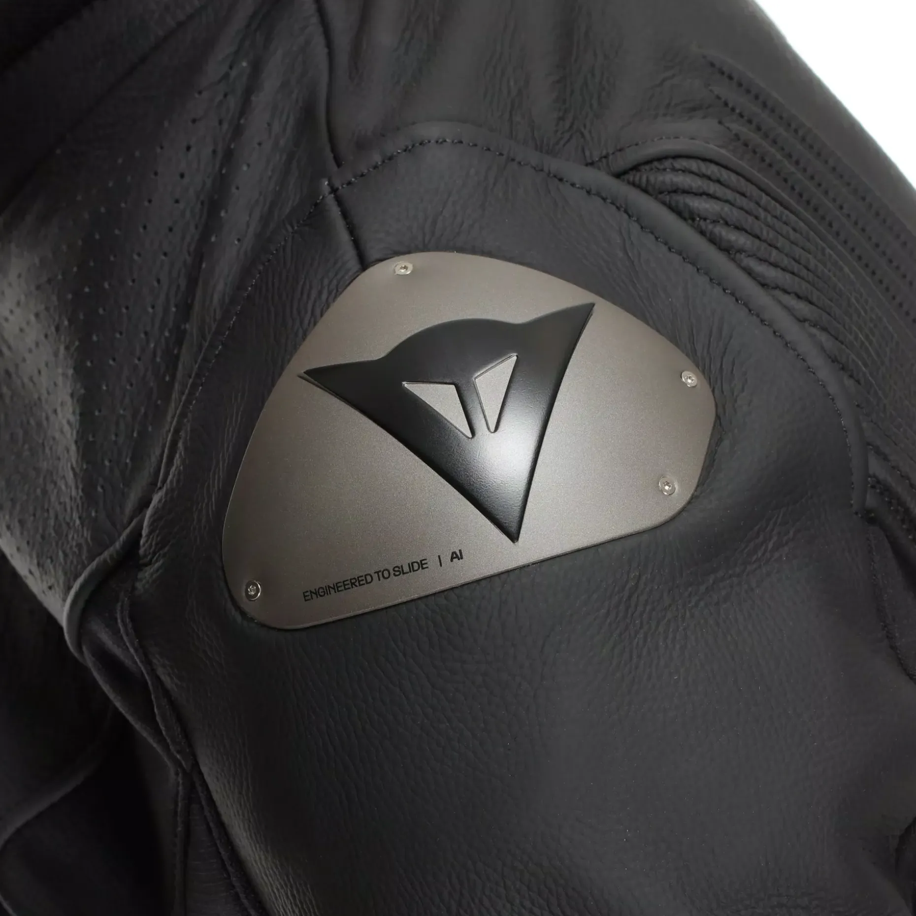 RACING 5 - GIACCA MOTO IN PELLE PERFORATA UOMO - TAGLIA SHORT/TALL (S/T)