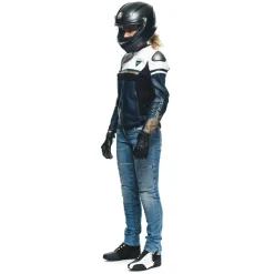 RAPIDA - GIACCA MOTO IN PELLE DONNA