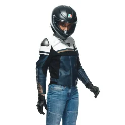 RAPIDA - GIACCA MOTO IN PELLE DONNA