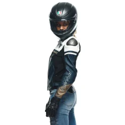 RAPIDA - GIACCA MOTO IN PELLE DONNA