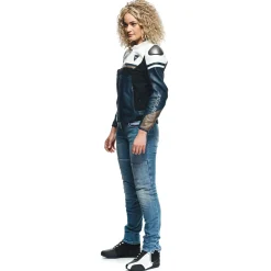 RAPIDA - GIACCA MOTO IN PELLE DONNA