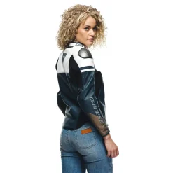 RAPIDA - GIACCA MOTO IN PELLE DONNA