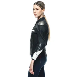 RAPIDA - GIACCA MOTO IN PELLE DONNA