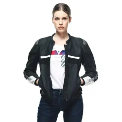 RAPIDA - GIACCA MOTO IN PELLE DONNA