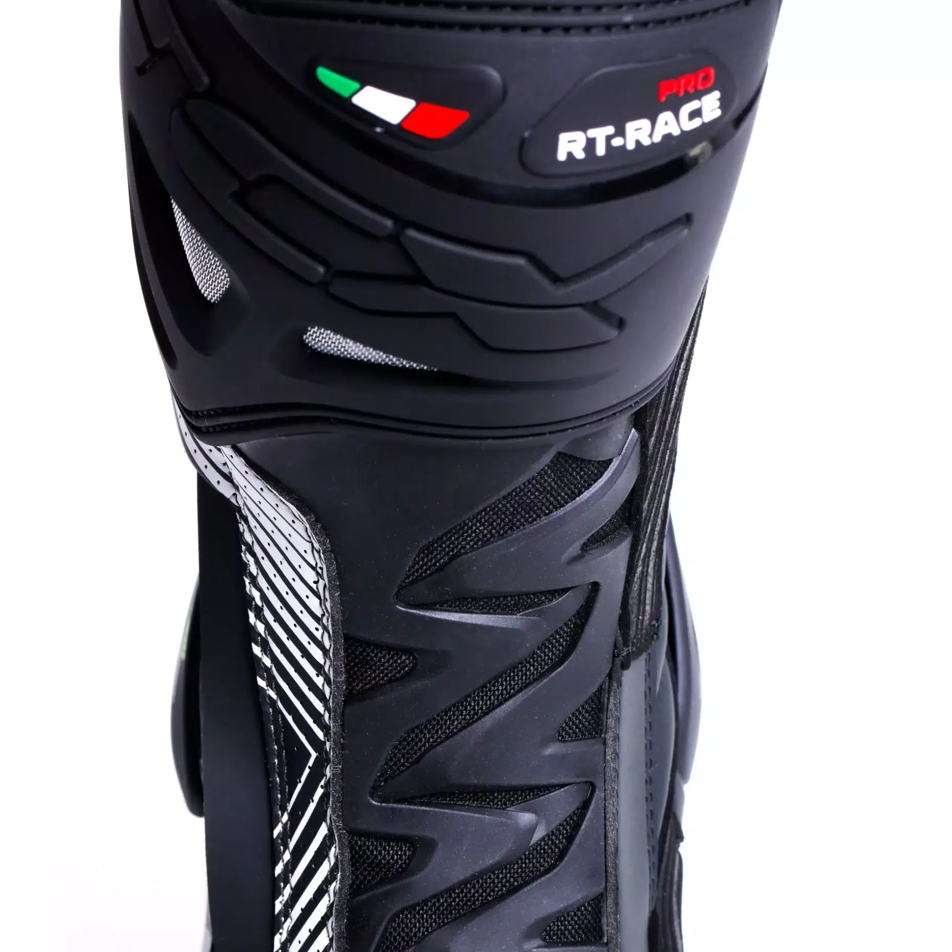 RT-RACE PRO AIR STIVALI MOTO RACING UOMO - NERO/BIANCO/GRIGIO