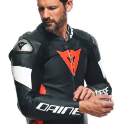 TOSA - TUTA MOTO INTERA IN PELLE PERFORATA UOMO