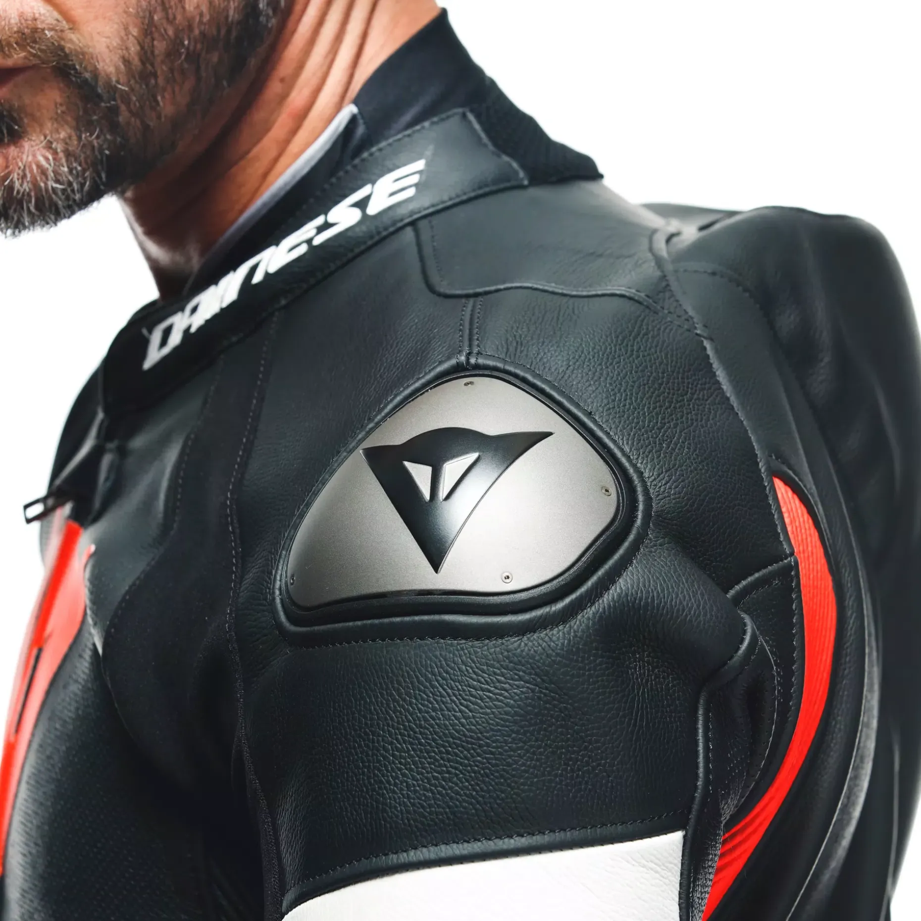TOSA - TUTA MOTO INTERA IN PELLE PERFORATA UOMO