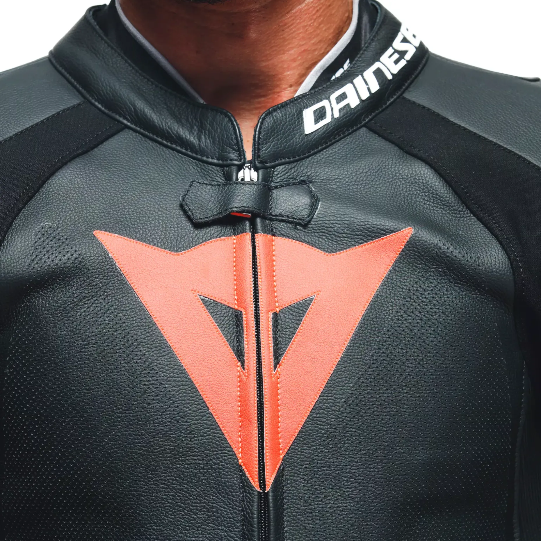 TOSA - TUTA MOTO INTERA IN PELLE PERFORATA UOMO